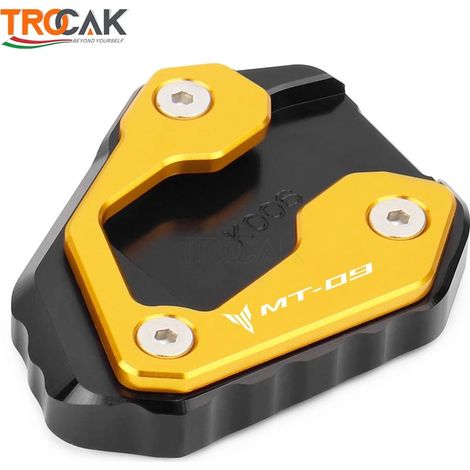 (Or) NOUVEAU Accessoires moto compatibles avec Yamaha MT-09 SP MT09 SP 2021 2022 : béquille latérale, extension, plaque de support, agrandissement maxpower (1/4)