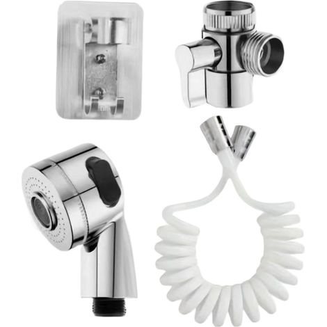 Wasserhahn-Sprühaufsatz – Badezimmer-Wasserhahn-Kopf-Sprühschlauch-Set, flexibler Schlauch-Duschkopf-Adapter für Badewanne, Badezimmer-Utensilien, Reinigung, Haustierpflege, Haarwäsche (1/5)
