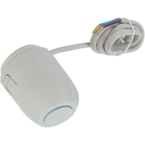 Válvula termostática para suelo radiante cerrada con colector de actuador eléctrico, adecuada para sistema de calefacción de 230 V (1/5)