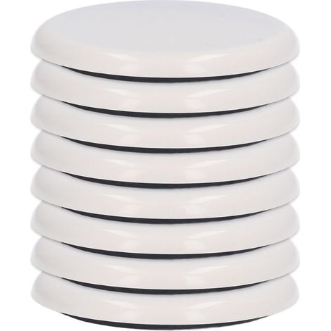 8pcs Meubles Curseurs Réutilisables pour l'effort de Tapisl en Mouvement Rond Rond G 3,5 Pouces de Meubles Slidersre Using (3,5 Pouces) (1/5)