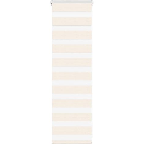 Doppelrollo Marmorbeige 45x100 cm Stoffbreite 40,9 cm Polyester