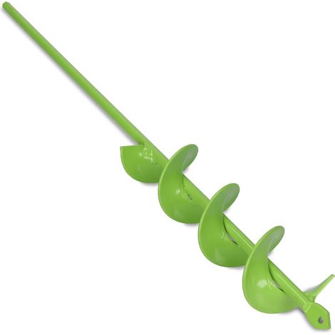 Tarière à sol pour perceuse 40 mm Ø, 450 mm de longueur - Tarière de jardin pour visseuse sans fil, idéale pour déterrer plantes, fleurs et creuser des trous - Outils de jardinage (1/5)