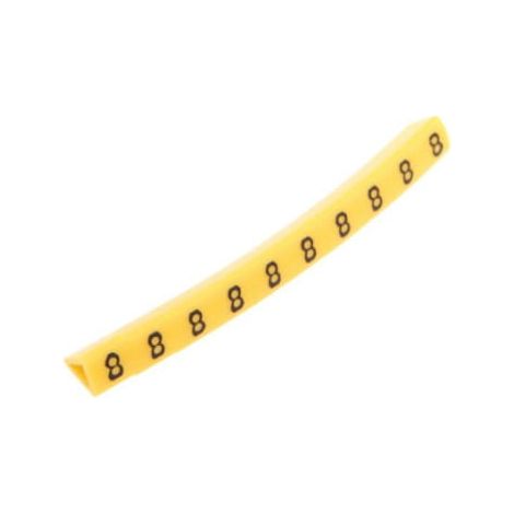 Marqueur de câble OZ-1 8 jaune 100 pcs