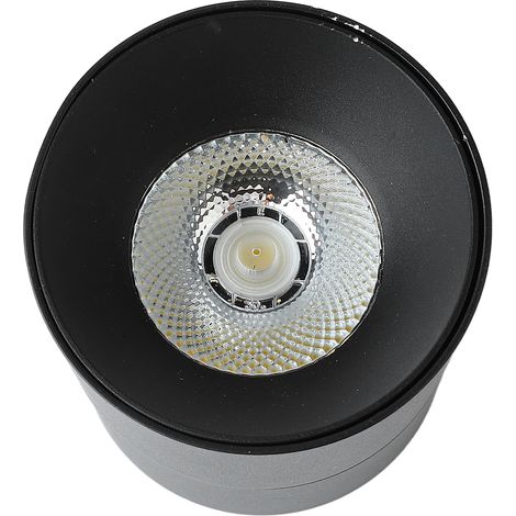 Plafonnier LED anti-éblouissement en saillie, 110-240 V, pliable et orientable, noir, pour salon. (1/5)