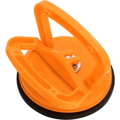 Pince à dépression mono-ventouse ABS caoutchouc pour réparation auto, orange, charge lourde robuste (1/5)