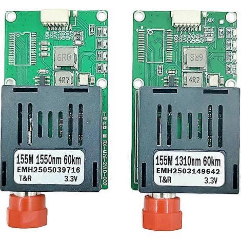 TTL-Lichtwellenleiter-Transceiver-Modul, 60-km-Lichtwellenleiter-Terminal, dedizierter optischer Port, ST-Schnittstellenmodul, UART/SBUS (1/5)