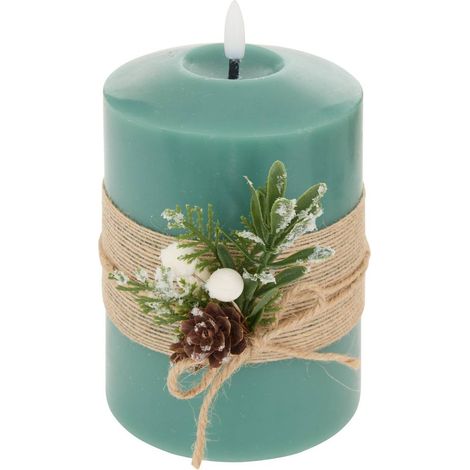 Candela led lupa verde, altezza 15 cm - Feeric lights & christmas (1/3)