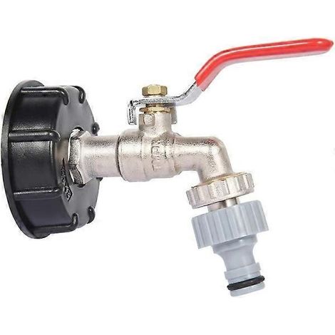Adaptateur de réservoir S60X6 Raccord de vanne de remplacement pour tuyau de 1/2" - - (1/5)