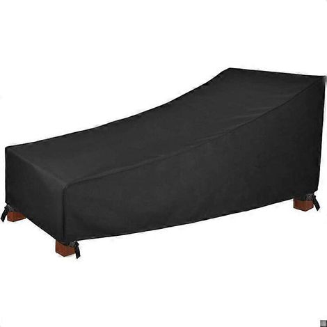 Housse de fauteuil inclinable WLEAFJ, noire, dimensions : 198 cm de long x 86 cm de large x 81 cm de haut (1/5)