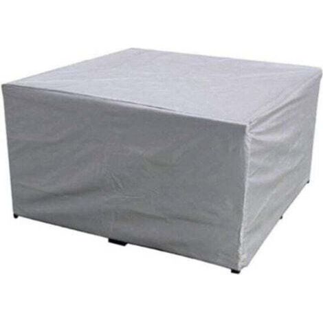 Funda para muebles de jardín, tejido de poliéster impermeable, funda para mesa y muebles de jardín, anti-UV, para mesa y muebles de jardín, retangolari - 11511570 CM-Crezuo