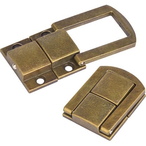 5 Pièces Serrure à Tourniquet en Alliage de Zinc pour Valise, Accessoire Sac en Couleurs Cyan et Bronze (1/5)