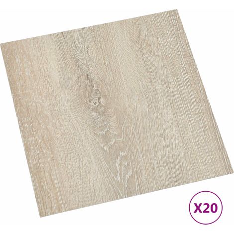 vidaXL Tablones de suelo autoadhesivos Marrón y Beige 30,5 x 30,5 cm (1/2)