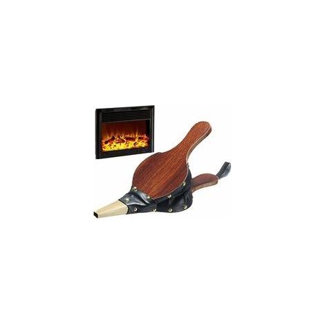 Soufflet Pour Cheminée Souffleur À Bois Vintage Soufflet De Cheminée Intérieur Souffleur Feu De Bois Soufflet À Bois Souffleur 30.5 x 12.5cm Pour Barbecue Soufflet Feu Plein Air Pique-Nique (1/5)
