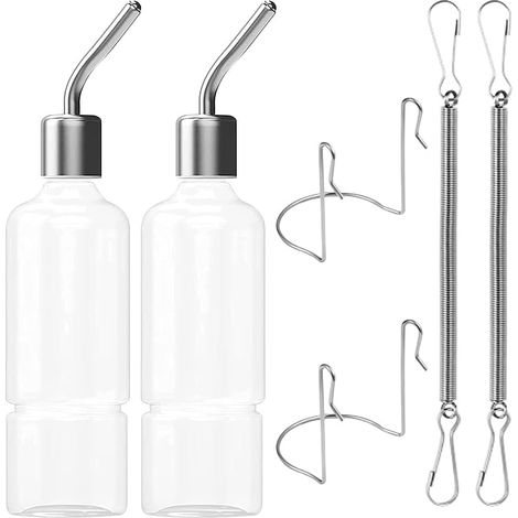 Set of 2 Hanging Water Bottles for Rodents, 180 ml (1/5)