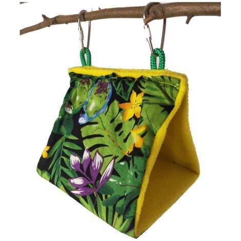 Hanging bird hammock - for bird cage, small animal toy, hammock, parrot, parakeet, myna, pigeon (1/4)