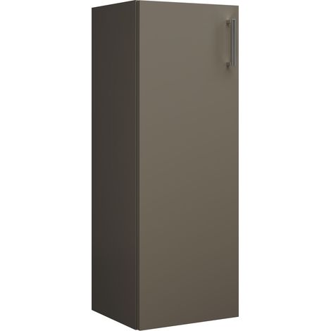 Armoire mi-haute Burg Eqio en mélaminé gris brillant 960 x 350 x 320 mm GRP95