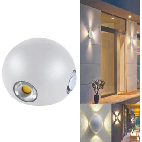 APPLIQUE LED 4 COB APPLIQUE RONDE BLANC CHAUD 3000K 12W EXTÉRIEUR 21 (1/2)