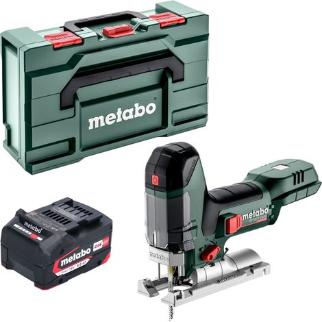 Metabo ST 18 LT 130 BL sierra de calar sin cable 18 V 130 mm sin escobillas + 1x batería 4,0 Ah + metabox - sin cargador
