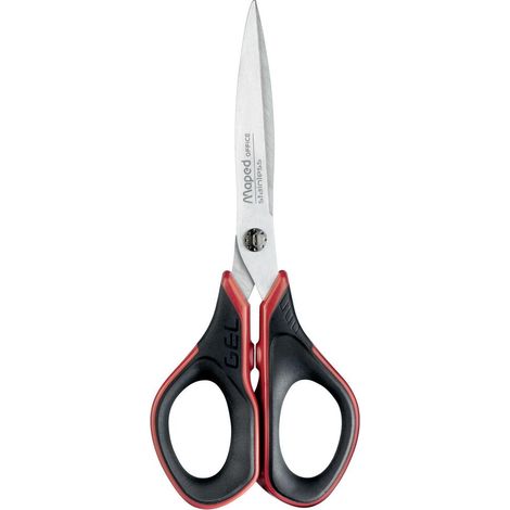Maped Forbici Ergonomiche 17 cm con Impugnatura in Gel e Lama Affilata (1/2)
