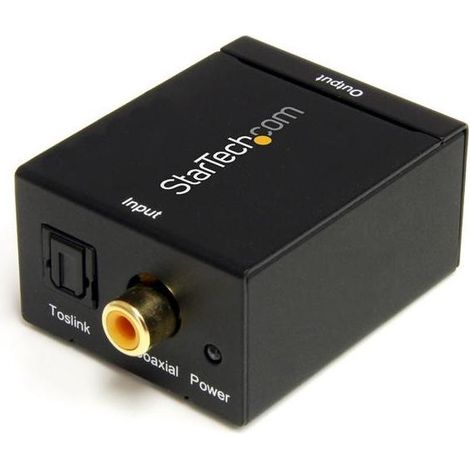 StarTech.com Convertitore audio da coassiale digitale SPDIF o ottico Toslink a RCA stereo (1/4)