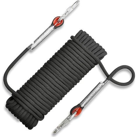 Corde de sécurité d'escalade extérieure de 20 m, corde de sauvetage d'alpinisme résistante à la déchirure, corde de 10 mm de diamètre pour la randonnée (1/3)