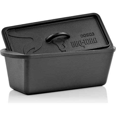 BBQ-Toro Dutch Oven Backtopf 3,0 Liter Gusseisen Kochtopf, Gusstopf