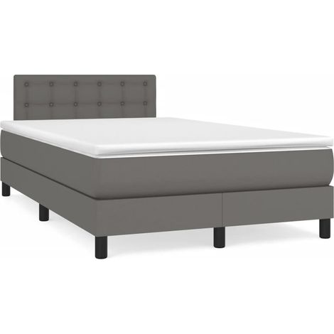 Maison Exclusive - Boxspringbett mit Matratze Grau 120x200 cm Kun