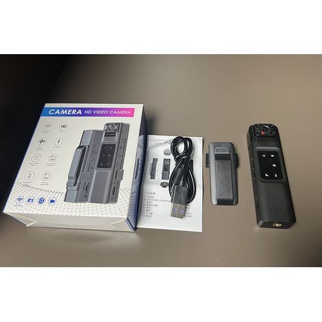Outdoor-HD-720P-Recorder für Strafverfolgungsbehörden mit Infrarot-Nachtsichtobjektiv, drehbarer Action-Kamera mit Magnetbefestigung. Die Modelle L8-L13 verfügen nicht über WLAN. (1/4)
