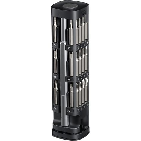 Kit de tournevis de précision 42 pièces en acier S2 avec embouts en acier, idéal pour la réparation de téléphones, ordinateurs portables, montres et appareils photo. (1/5)