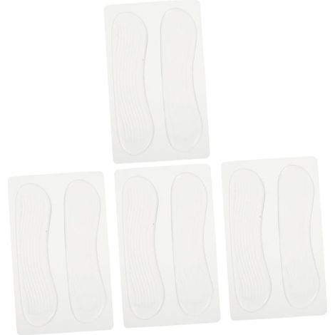 Ipetboom Lot de 4 paires coussinets talon en gel blanc qui (1/5)
