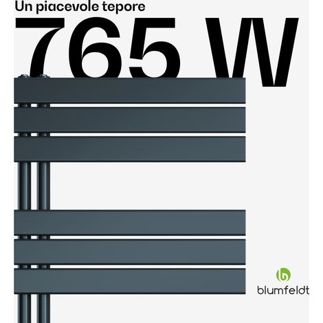 Blumfeldt Radiatore Fairmont 60 x 160 cm Montaggio a parete Design moderno Funzionamento ad acqua calda (1/5)