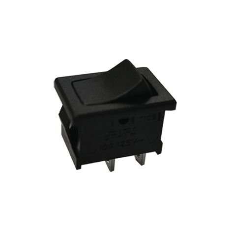 Bouton OFF/(ON) noir 13x19mm unipolaire 1NO retour en position OFF pouvoir de co