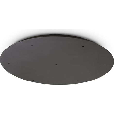 Ideal Lux Rosone 7 fori Collezione ROSONE nero alluminio metallo