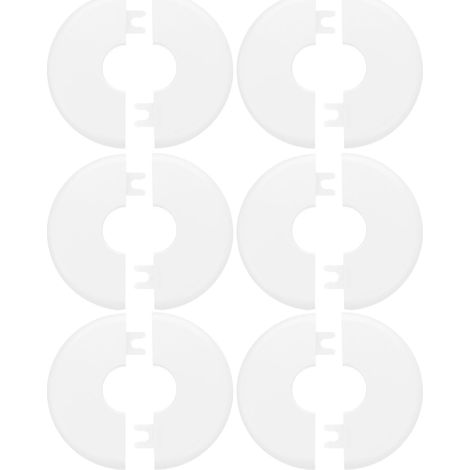 6 Pièces Cache-tuyaux Ronds pour Canalisations (1/5)