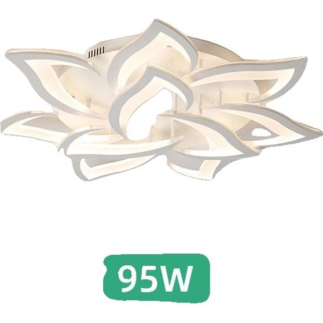 Chandelier, Style Moderne, Compatible avec Télécommande, blanc 10 lumières, APP avec RC dimmable-f (1/2)