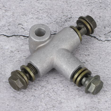 Raccord en T à 3 voies pour durite de frein hydraulique, adapté aux ATV et karts (1/5)