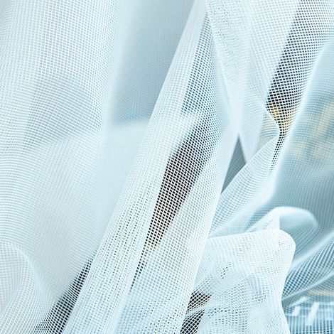 Rideaux en polyester, cantonnières en voile, décoration pour chambre et salon (bleu) (1/5)