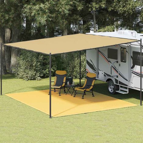Tapis de tente-Tapis d'extérieur 400x500 cm Beige 149814 (1/5)