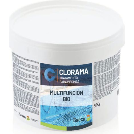 Cloro Multifunción Tabletas 200g Clorama 5 kg  4 en 1 Alguicida Floculante Estabilizador  Mantenimiento de Piscina