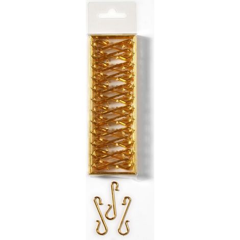 GANCETTI IN PLASTICA ORO 72 PZ 4 CM