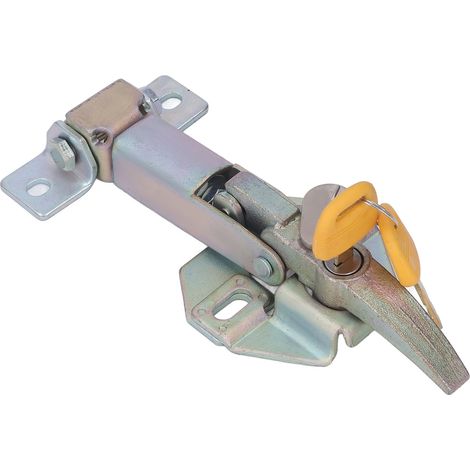 Serrure de culasse en acier inoxydable pour capot moteur de pelle hydraulique Hyundai R200, avec clés (1/5)