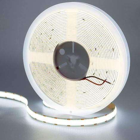 24V 10M Double Rangée Ruban LED COB Blanc Froid 6000K Non étanche (1/5)