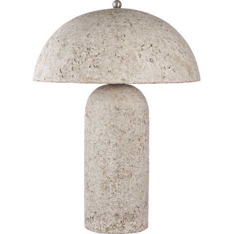 Lampada da tavolo Astley in cartapesta grigio pietra 36x49 cm (1/4)