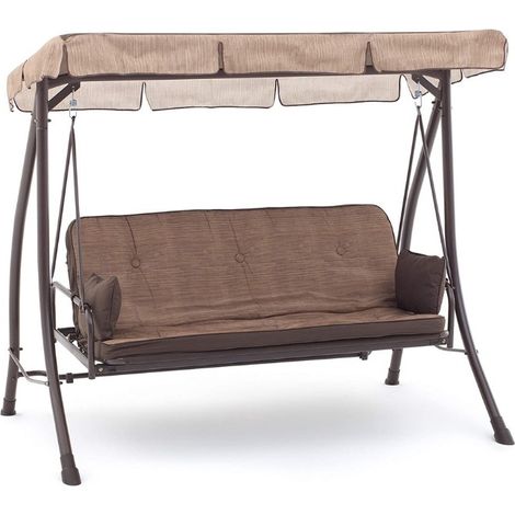 Dondolo letto mod. Bali Struttura in metallo colore beige 3 posti (1/4)