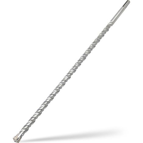 Foret SDS Plus 10mm x 400mm,avec 4 taillants en carbure et double vis,pour pierre naturelle,béton (1/5)