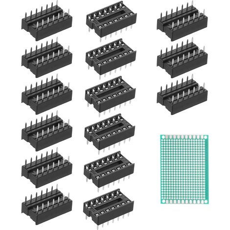 15pcs DIP Socket for Printed Circuit Board 500V 2.54mm Pitch (1/5)