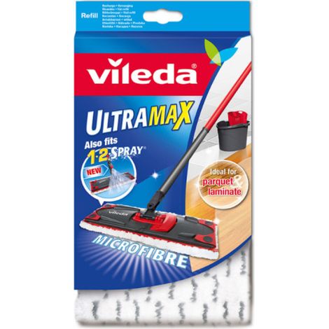 Ricarica Vileda Ultramax Microfibra Bianca Pulizia Pavimenti