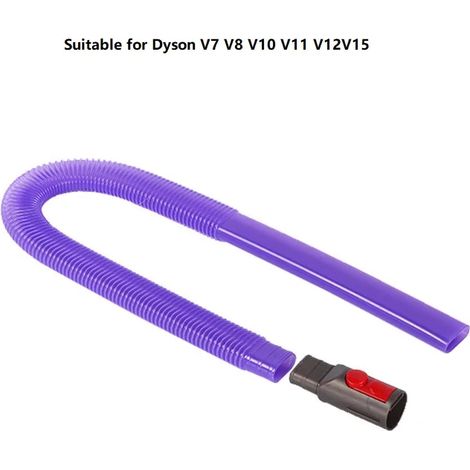 (Violet V7-V15) Kit de nettoyage de conduit de sécheuse, accessoire pour tuyau d'aspirateur, compatible avec les aspirateurs, accessoire pour aspirateur anti-peluches (1/4)
