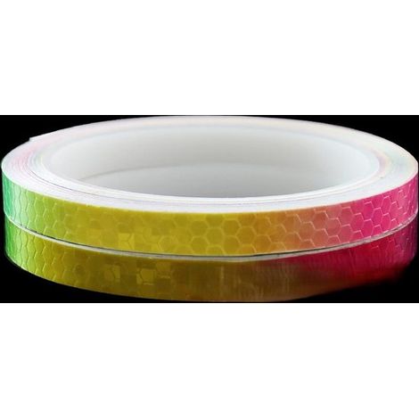 Due rotoli di nastro riflettente, adesivi riflettenti, nastro riflettente impermeabile, segnaletica di sicurezza, adesivo r (1/5)