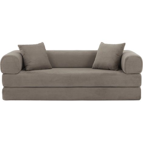 Sofa, komfortabel, 159 x 89 x 57 cm, taupe (1/5)